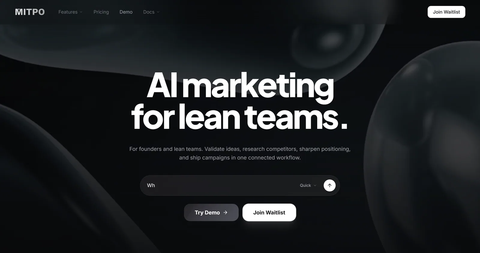 MITPO live product screen